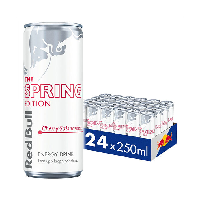 24 x Red Bull Energidrik 250 ml Spring Edition 2026 2 kr pant