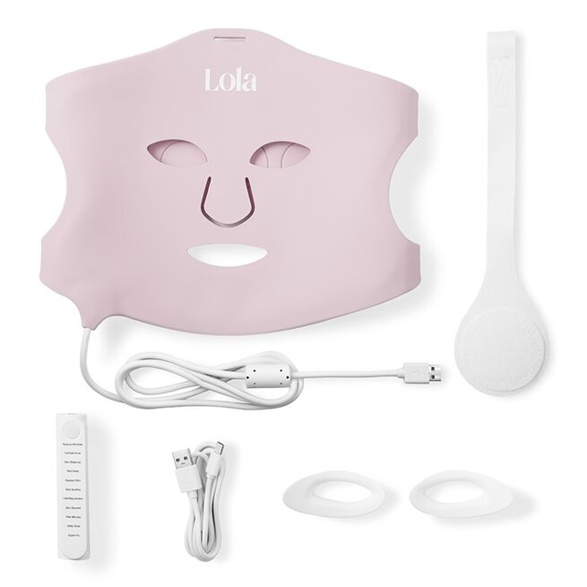 Glow LED Ansigtsmaske Rosa