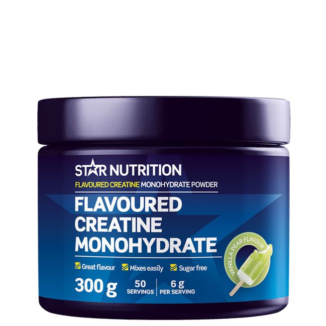 Kreatinmonohydrat med smag 300 g Vanilla/Pear