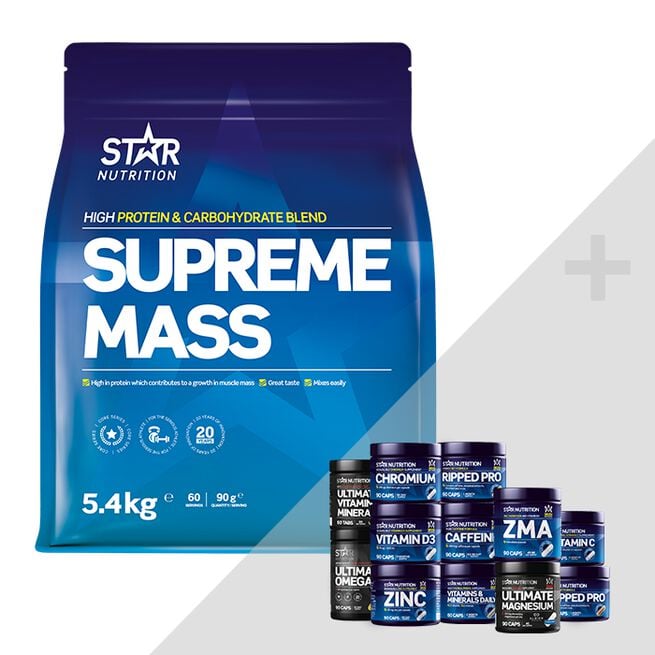 Supreme Mass Gainer 5,4 kg + bonusprodukt