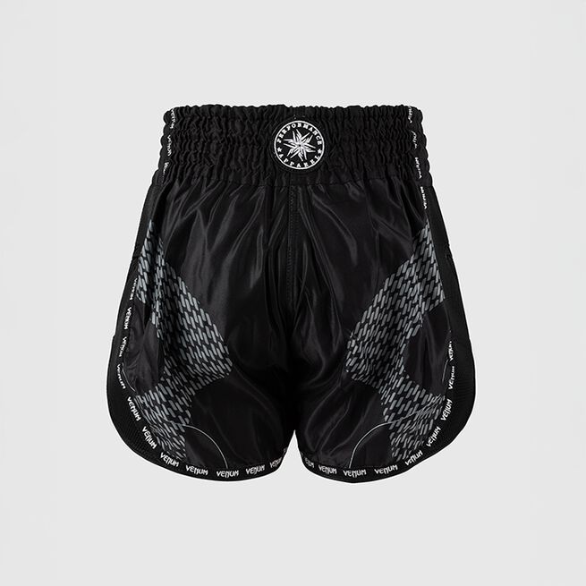 Nexus Muay Thai-Shorts Sort Sølv
