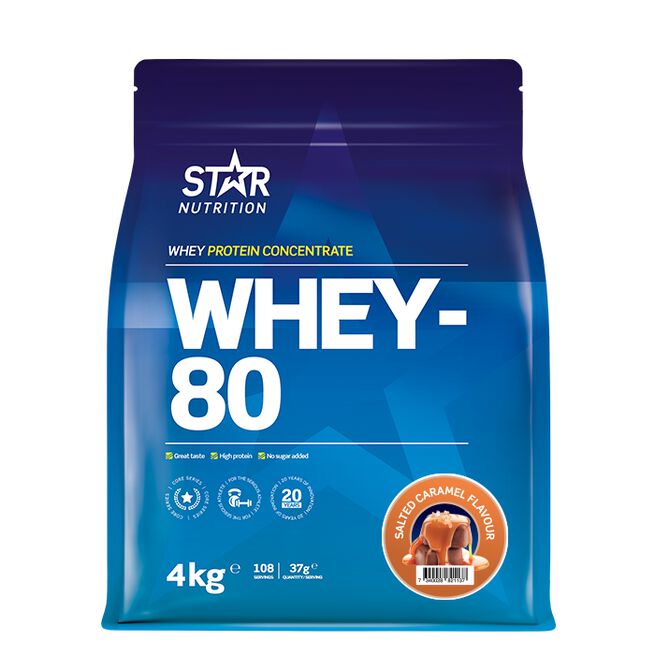 Whey-80 Valleprotein 4 kg Salted Caramel