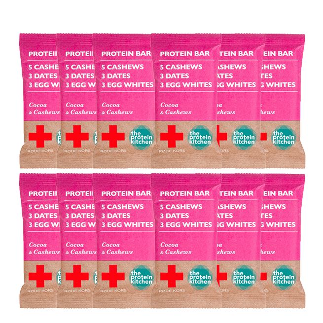 "12 x Proteinbarer, 55 g" Cashew & Cacao