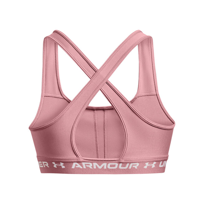 Under Armour UA Crossback Mid Bra Pink Elixir
