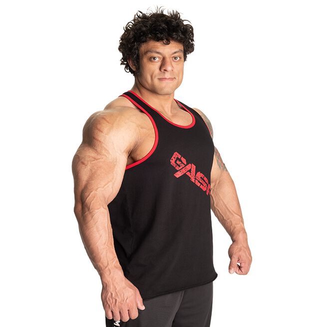 Vintage T-Back Top Sort/Rød