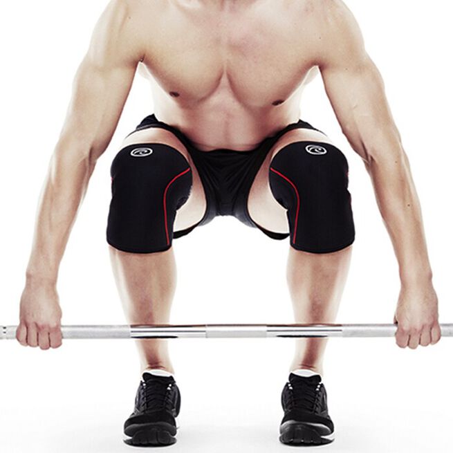 RX Knee Sleeves 7mm Sort/Rød