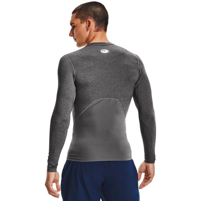 UA HG Armour Comp LS, Carbon Heather