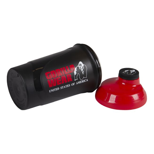 Gorilla Wear Wave Shaker Sort/Rød 600 ml