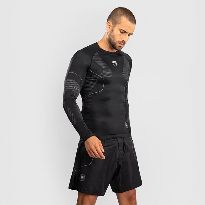 Nexus Rashguard Langærmet Sort Sølv