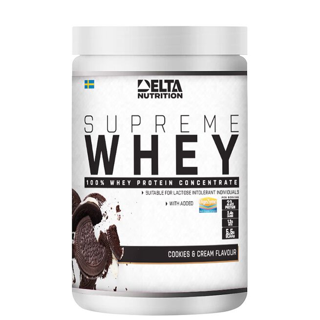 Supreme Whey 100 Valleprotein 900 g Cookies & Cream