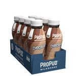 8 x ProPud Protein Milkshake, 330 ml, Chocolate 