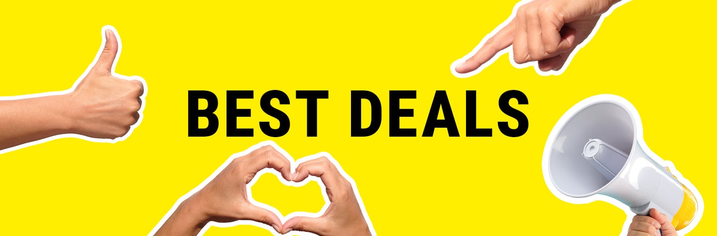 Best deals, op til 50% rabat