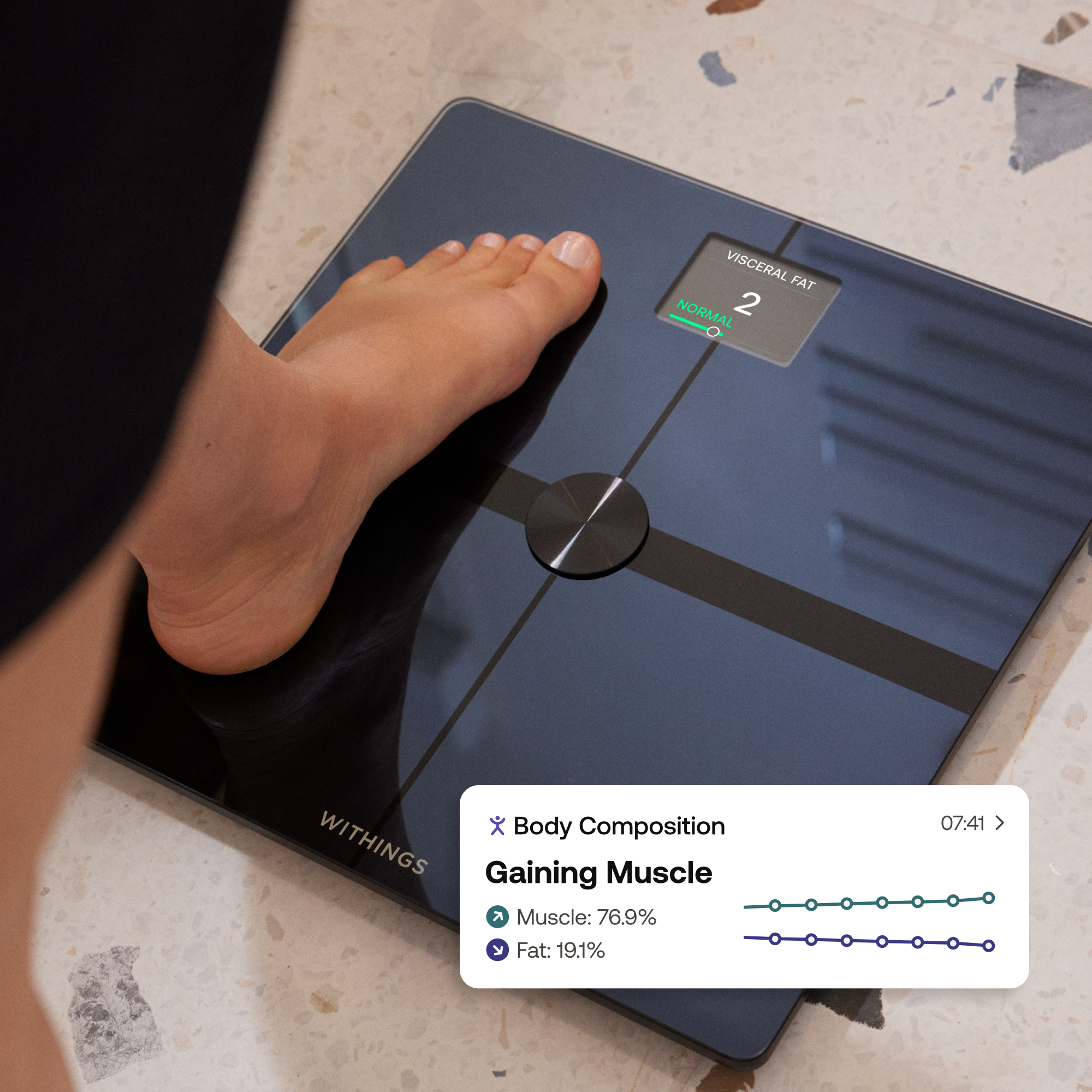 Body Smart Diagnostisk Personv&aelig;gt Sort