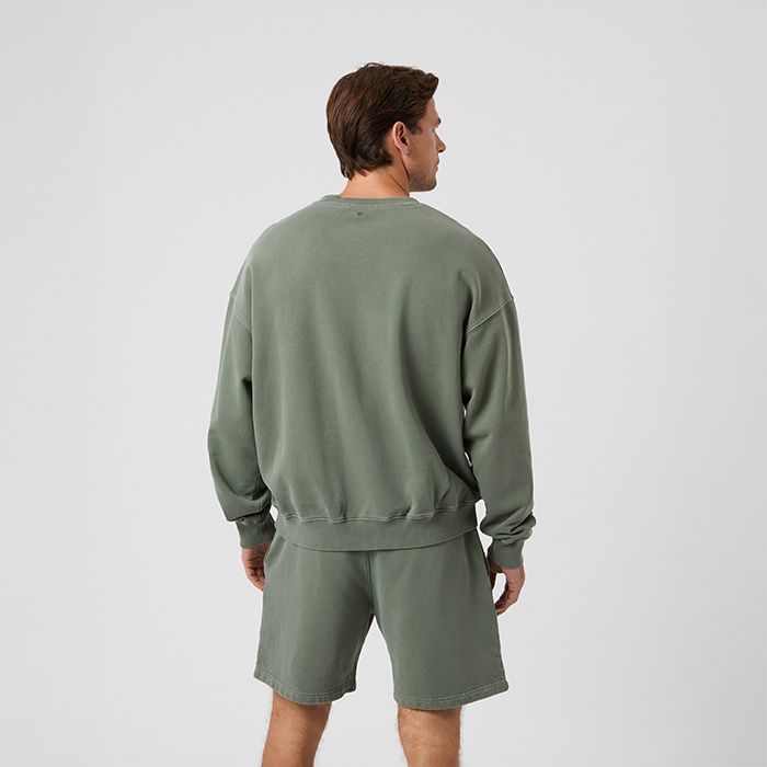 Oversized Sweatshirt Gr&oslash;n