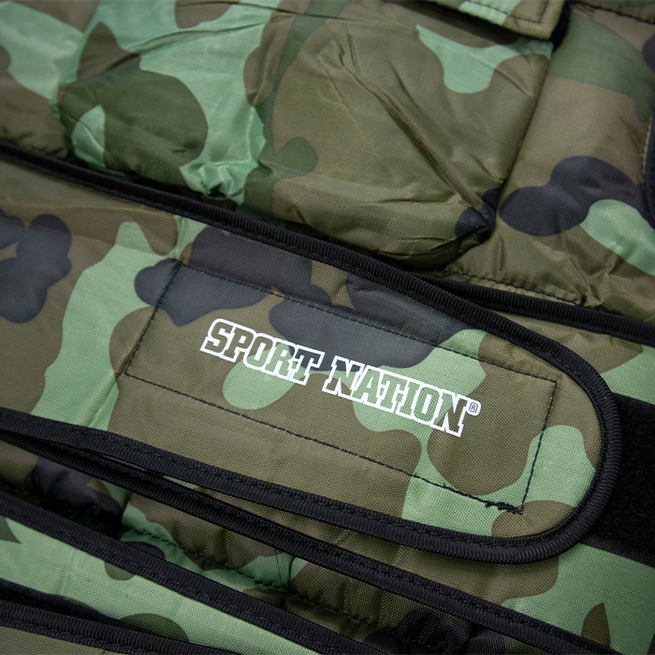 Sport Nation Justerbar V&aelig;gtvest med frontlomme 10 kilo, Camo