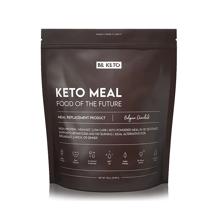 BeKeto KETO Meal, Belgian Chocolate, 700 g