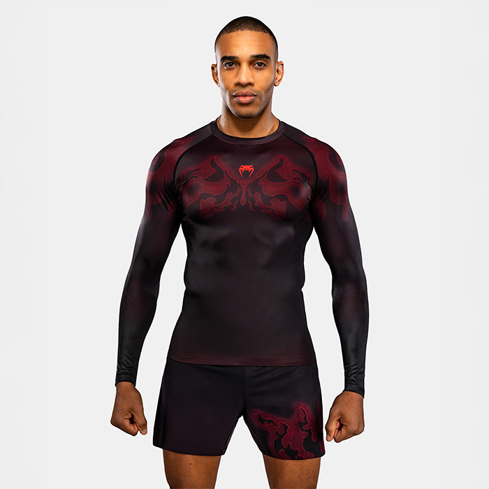 Venum Spectre Langærmet Rashguard Sort Rød