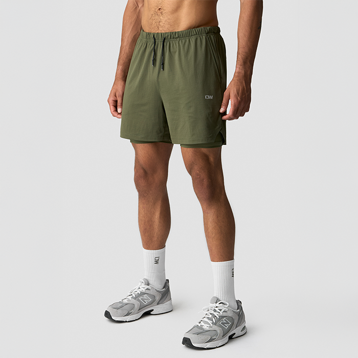 Stride 2-i-1 Shorts Grøn