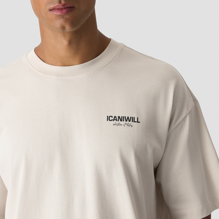 Everyday Oversized T-shirt Lys Beige