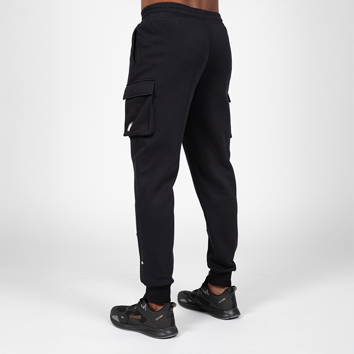 Gorilla Wear Hudson Cargo Sweatpants, M, Black