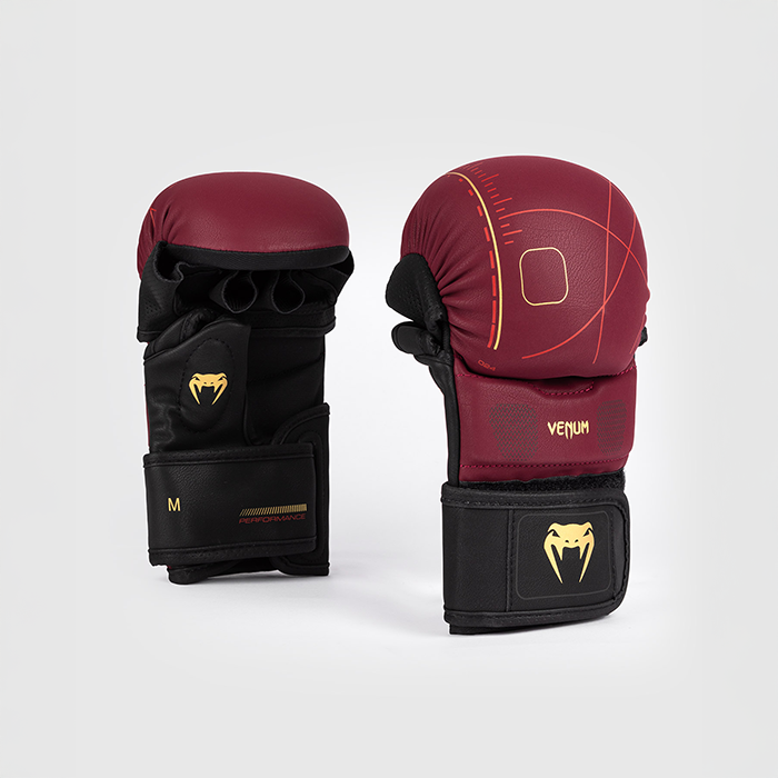 Tactical XT Sparringshandsker Sort Vinrød Guld