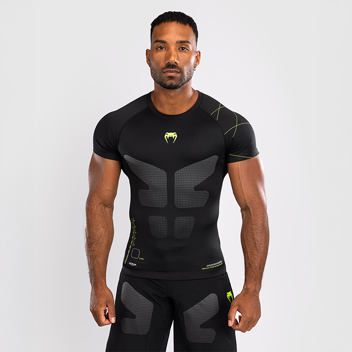 Training Camp 4.0 Rashguard Kort&aelig;rmet Sort Gr&oslash;n