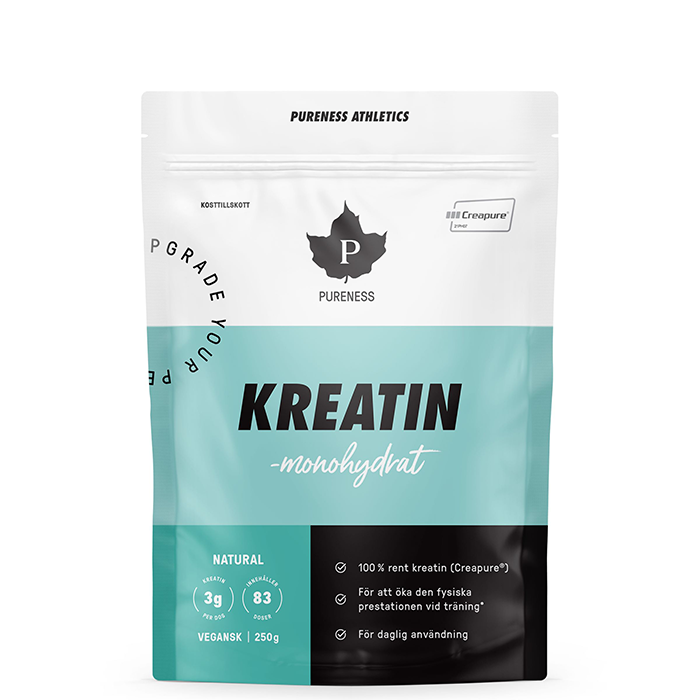 Pureness Athletics Kreatin Creapure, Naturel, 250 g