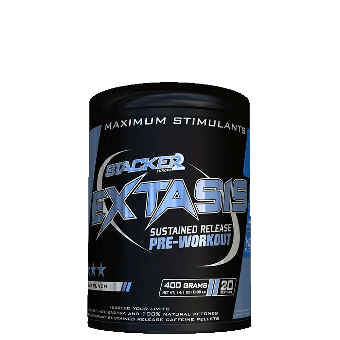Stacker 2, Extasis PWO Fruit Punch, 400g