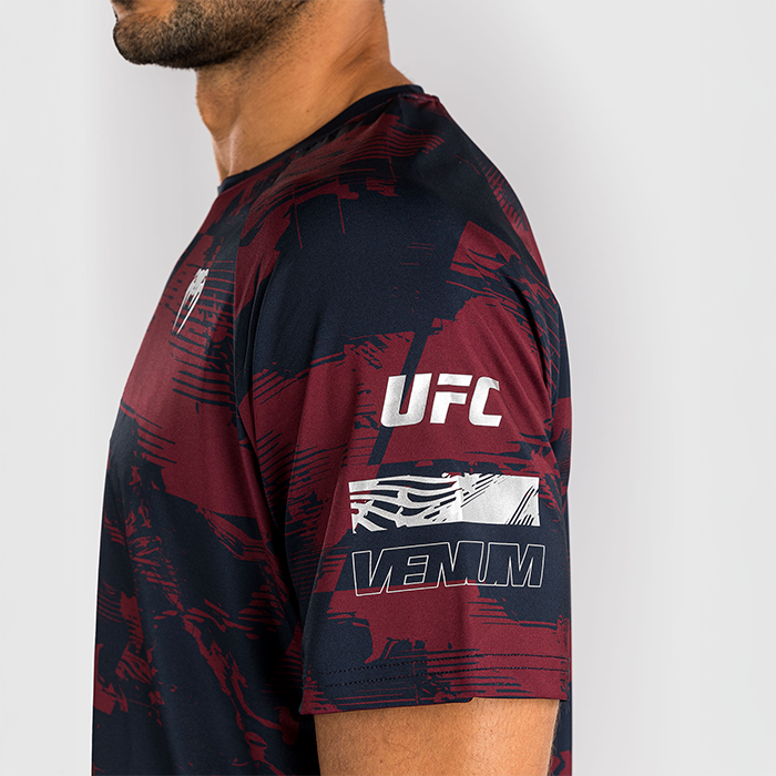 UFC Zenith by Venum Fight Week Dry Tech T-shirt Bl&aring; R&oslash;d Gr&aring;