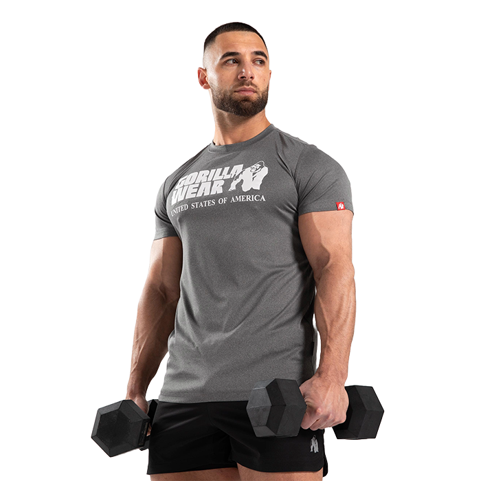 Classic Training T-Shirt, Grey Melange