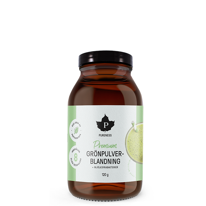 Premium Gr&oslash;npulverblanding + m&aelig;lkesyrebakterier 120 g