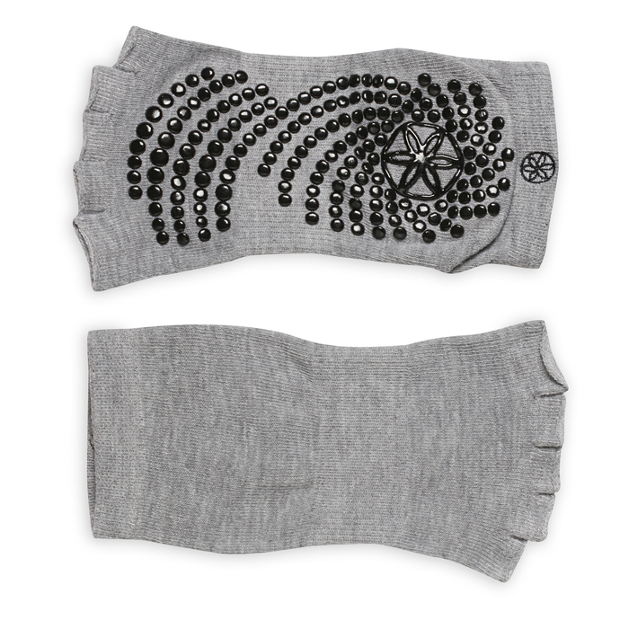 Grippy Yogasokker Uden T&aring; Bl&aring;/Sort 2 pack