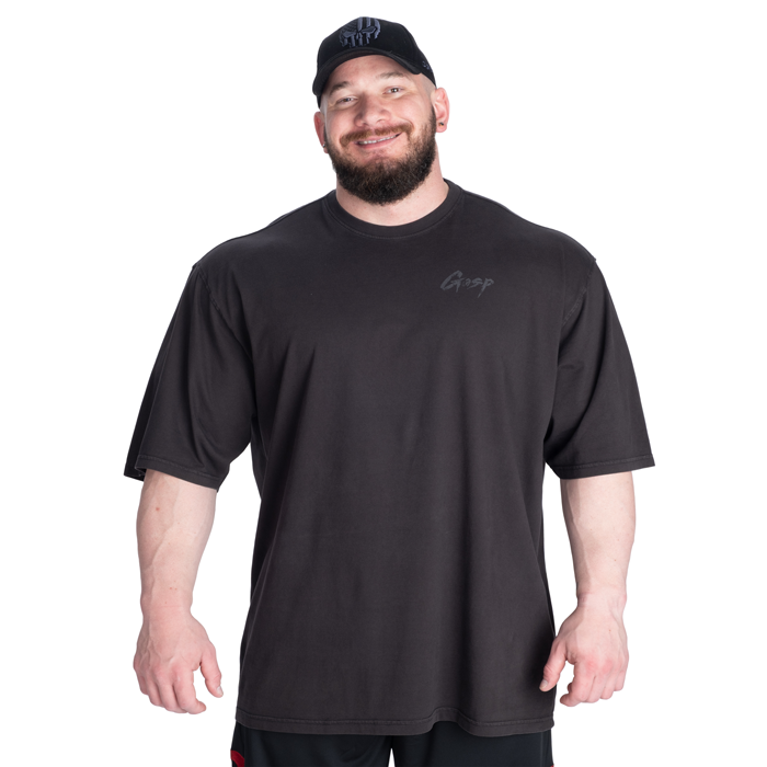Washed T-shirt Sort