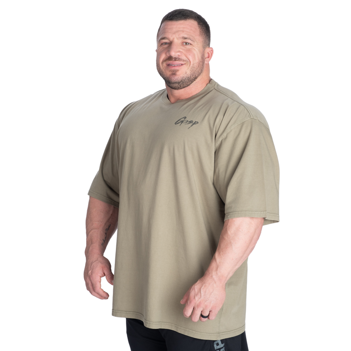 Washed T-shirt Gr&oslash;n