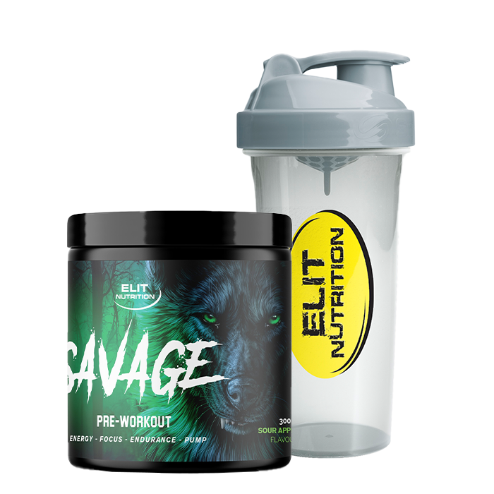 Elite Savage PWO 300 g + Smart Shaker 800 ml