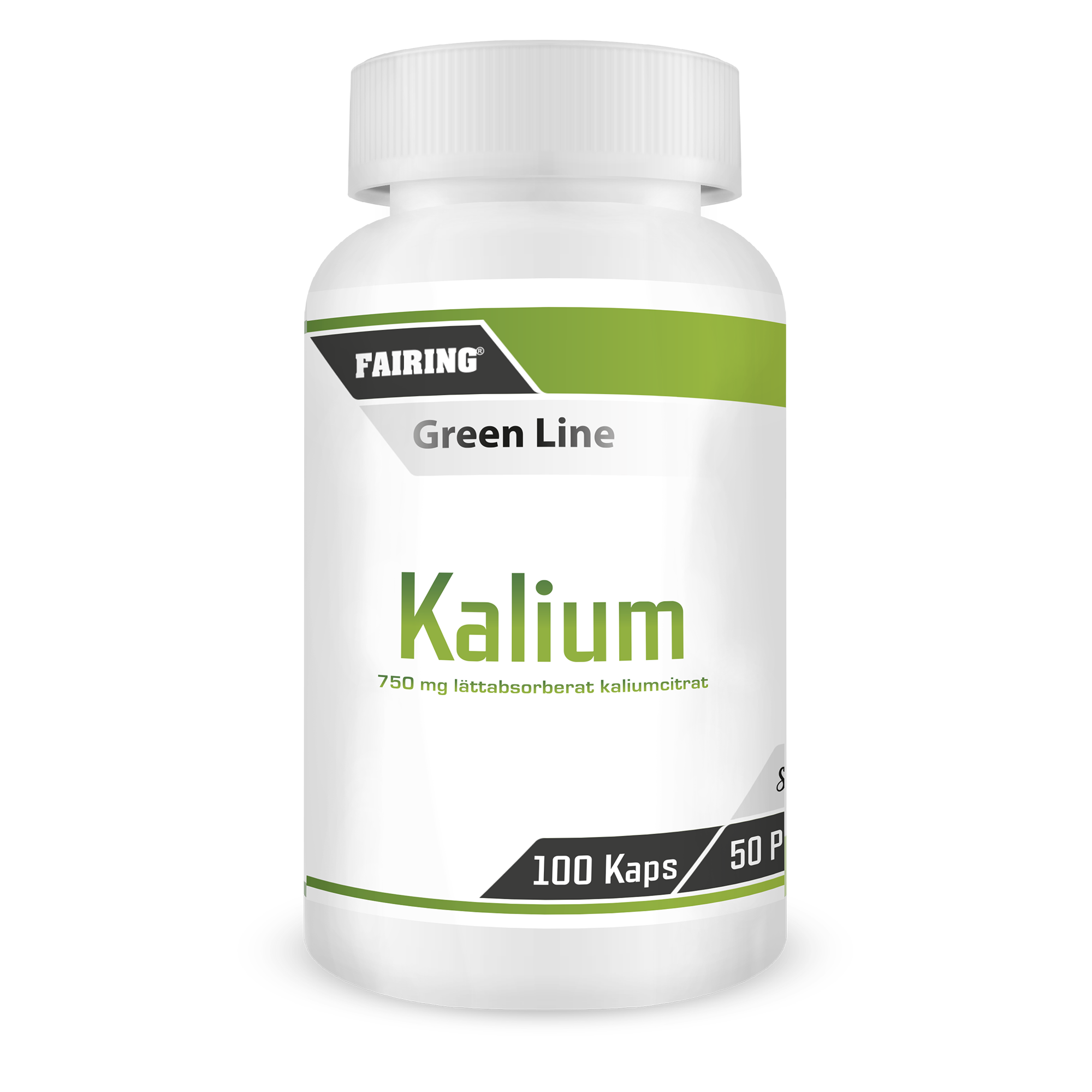 Kalium, 100 kapsler