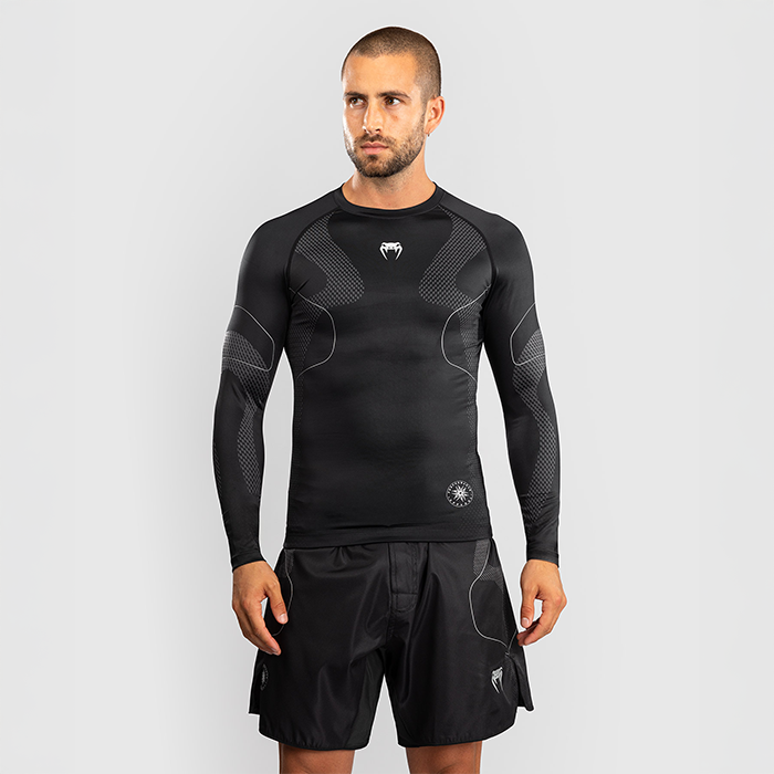 Nexus Rashguard Langærmet Sort Sølv