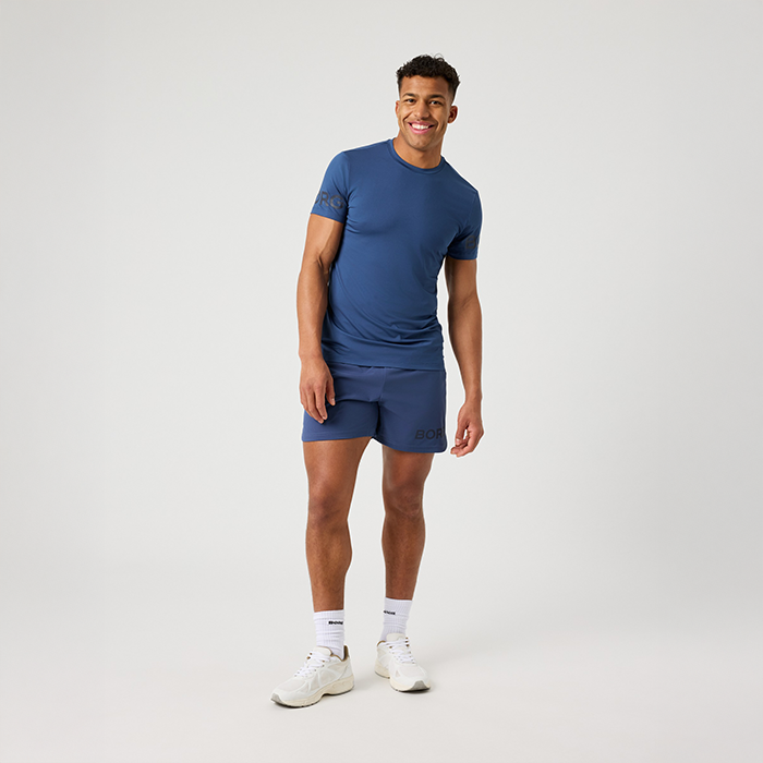 Borg Short Shorts Bl&aring;