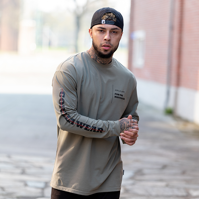 Boise Oversized Long Sleeve, Army Green