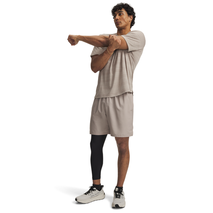 UA Tech Woven Wordmark Short Timberwolf Taupe