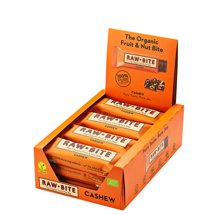 12 x Frugt & Nødde bar 50 g Cashew
