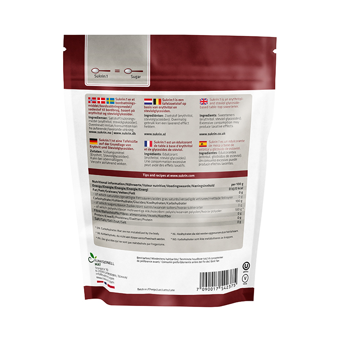 Sukrin:1 S&oslash;demiddel 500 g