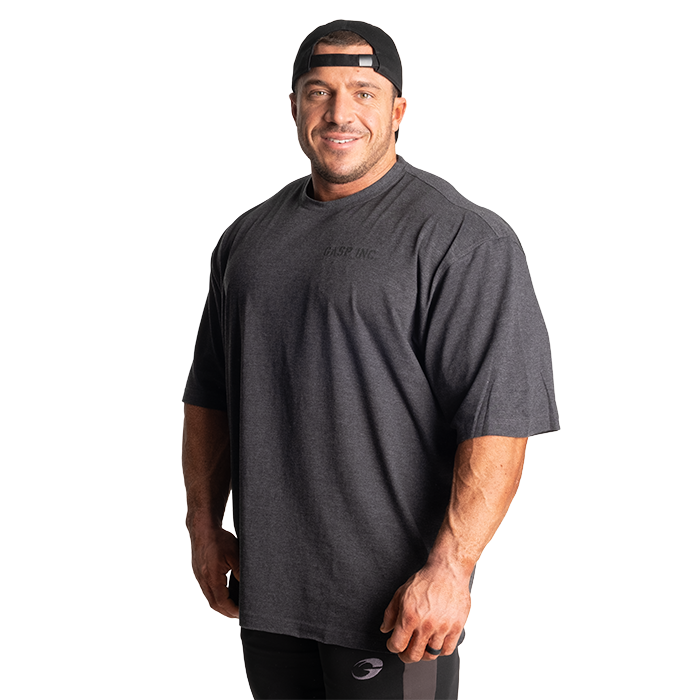 Division Iron Tee, Dark Grey Melange