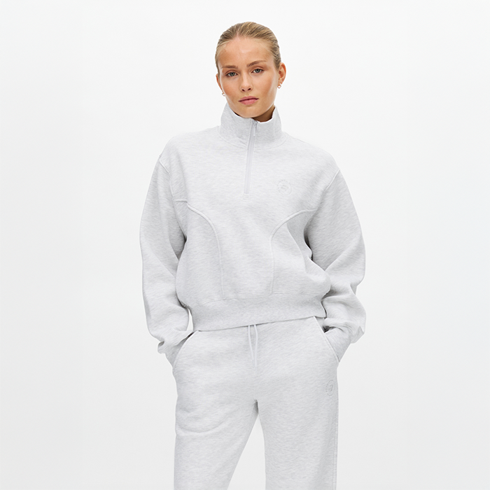 Base Half‑Zip Lysegr&aring;