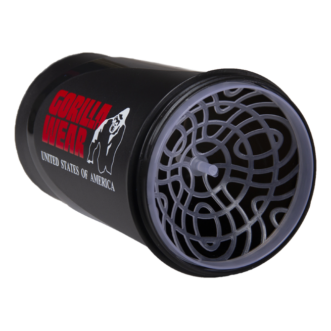 Gorilla Wear Wave Shaker Sort/R&oslash;d 600 ml