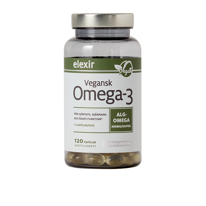 Vegansk Omega-3 120 kapsler