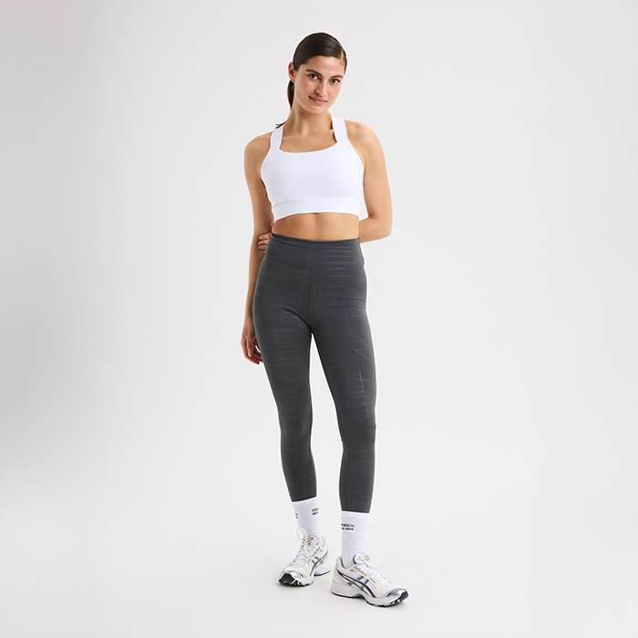 Logo Effect Emboss Tights Gr&aring;