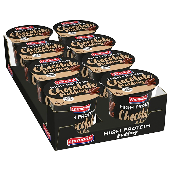 8 x Ehrmann Protein Pudding, 200 g, Chocolate