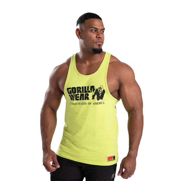 Gorilla Wear Classic Tank Top, S, Wild Lime