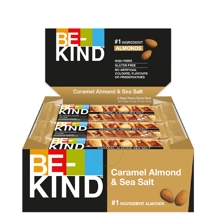 12 x BeKind Core Bar 40 g Caramel Almond & Sea Salt